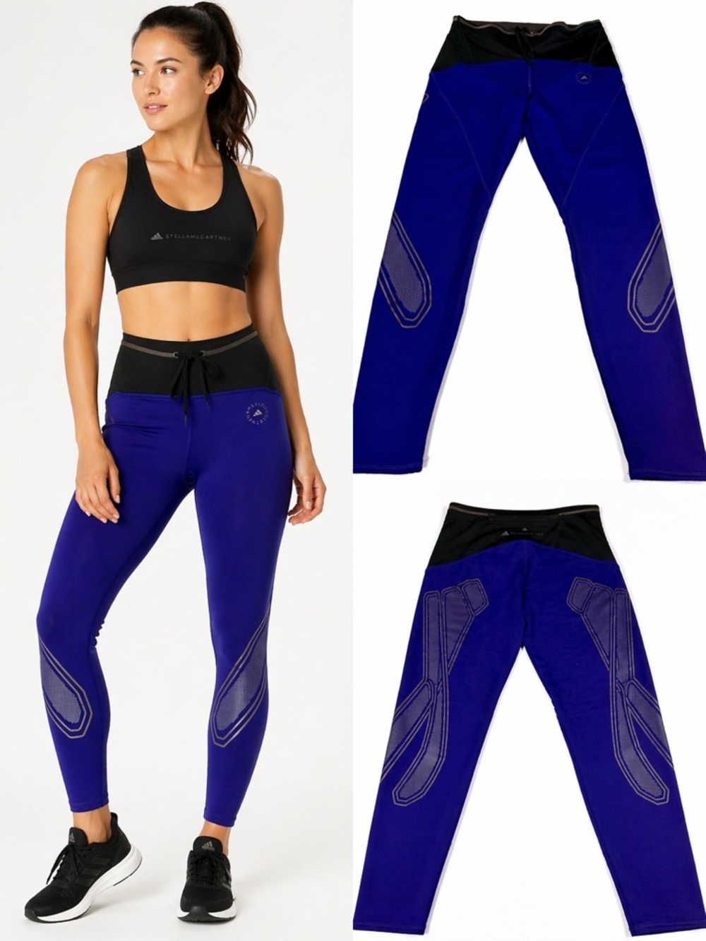 Adidas by Stella McCartney Cold.RDY Leggings Purple Black Size L